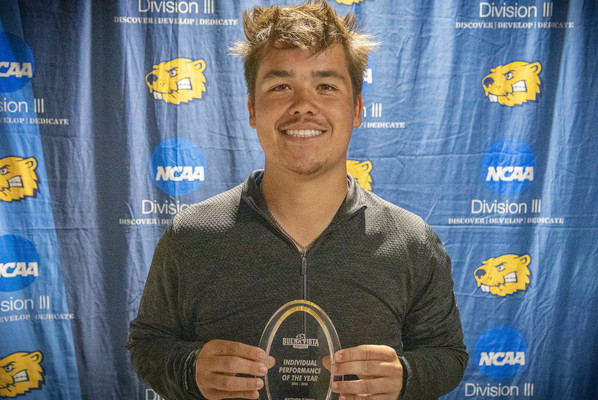 Representation of the achievement named 'Matthew Turpen Receives Performance of the Year Award'.