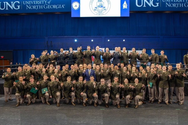 Representation of the achievement named 'UNG commissions new second lieutenants for spring 2026'.