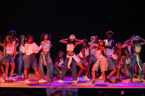 African Diaspora Dance Association members dancing during their spring 2026 show. Photo by Ismael De La Cruz