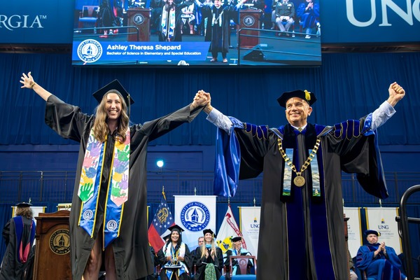 Representation of the achievement named 'UNG confers degrees for spring 2026 graduates'.