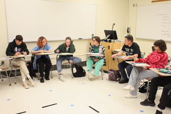High school students from a previous summer workshop with Donaghy