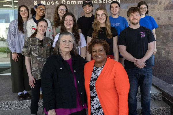 Representation of the achievement named ''Nebraska Behind Bars' wins Kennedy Journalism Award'.