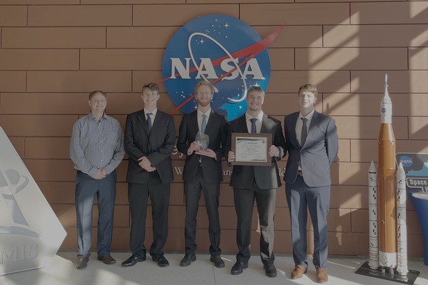 Representation of the achievement named 'SDSU's Wingman tops NASA's Blue Skies contest'.