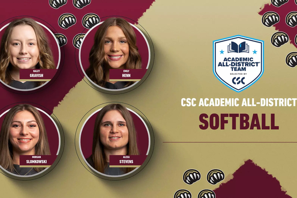 Representation of the achievement named 'KU Softball Lands Four on 2026 CSC Academic All-District Team'.