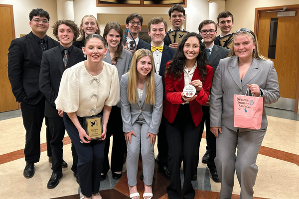 Representation of the achievement named 'Concordia Nebraska speech and debate team wraps up successful semester'.