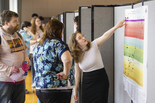 More than 200 students presented their research and creative projects at SUNY Potsdam’s Learning and Research Fair.