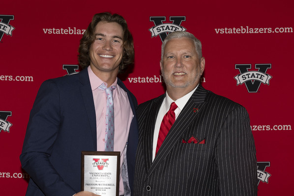 Representation of the achievement named 'Preston Wetherell Earns Student-Athlete Academic Award at VSU'.