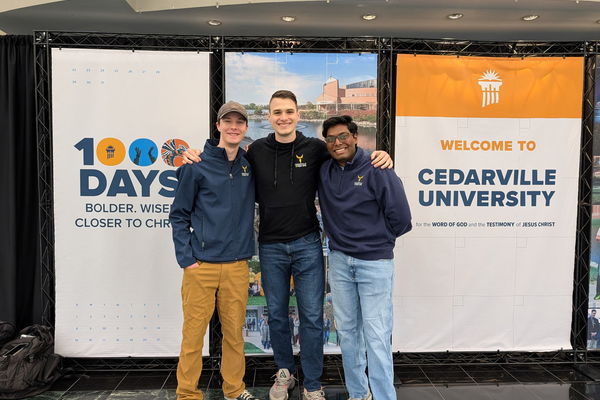 Representation of the achievement named 'From Classroom to Cyber Defense: Cedarville Students Serve in Cyberspace Wing of Air National Guard'.