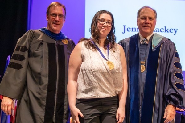 Representation of the achievement named 'Jenna Lackey Wins Highest Honor at Hartwick College '.