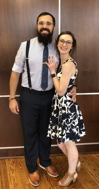 A photo of the 2026 Spirit of Sherman College Award recipients, Brittni McBurney, D.C., ‘25 and Benjamin McBurney, D.C., ’24.