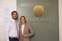 A photo of the Sherman College 2026 Rising Stars Award recipients, Kiara Liz Rivera, D.C., ‘24 and Emilio Francisco Jiménez, D.C., ’23.