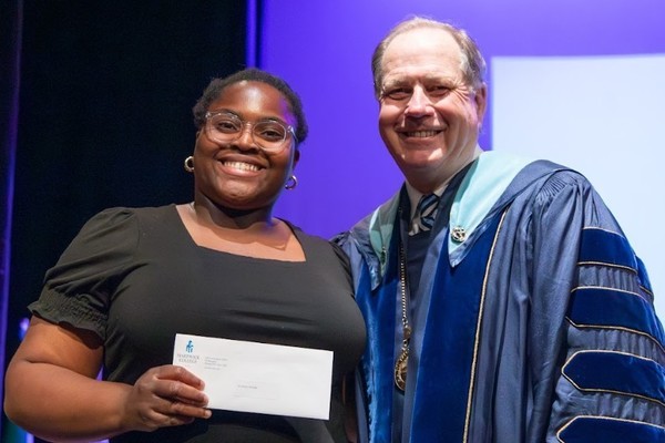 Representation of the achievement named 'Xiomara Aristide Honored by Hartwick College '.