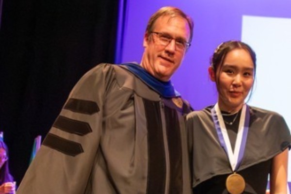 Representation of the achievement named 'Adilyam Imyarova Wins Highest Honor at Hartwick College'.