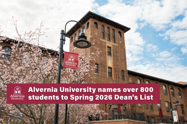 Representation of the achievement named 'Alvernia names over 800 students to Spring 2026 Dean's List'.
