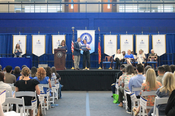 Representation of the achievement named 'Students shine at awards events'.