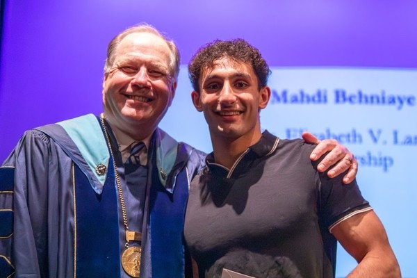 Representation of the achievement named 'Mahdi Behniaye Honored by Hartwick College'.