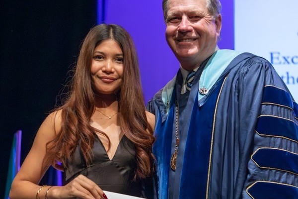 Representation of the achievement named 'Aakriti Chaudhary Honored by Hartwick College'.