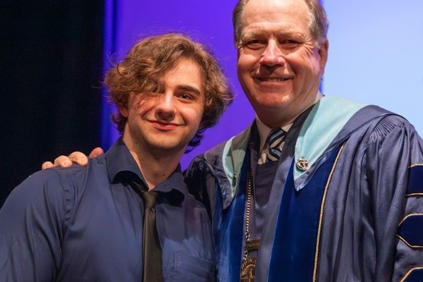 Representation of the achievement named 'Ethan Dabrowski Webster Honored by Hartwick College'.