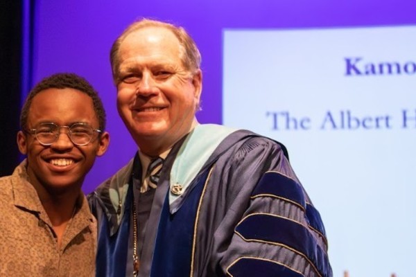 Representation of the achievement named 'Kamogelo De Almeida Honored by Hartwick College'.