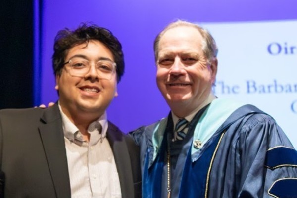 Representation of the achievement named 'Oiram L. Duenas-Valles Honored by Hartwick College '.