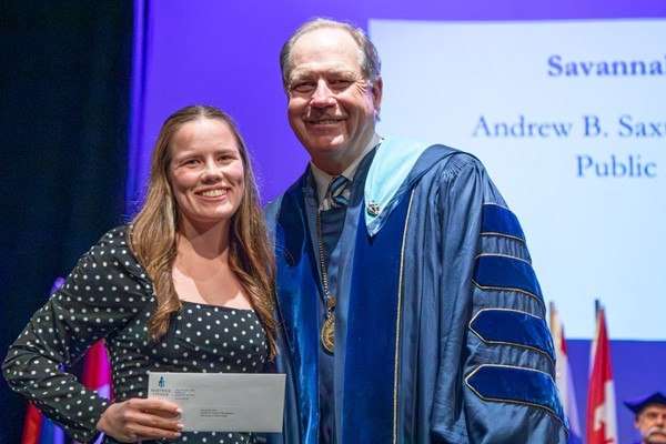 Representation of the achievement named 'Savannah Evans Honored by Hartwick College'.