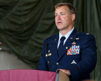 Air Force office speaking 