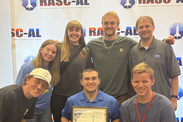 Representation of the achievement named 'SDSU joins MIT as theme winner at NASA contest'.
