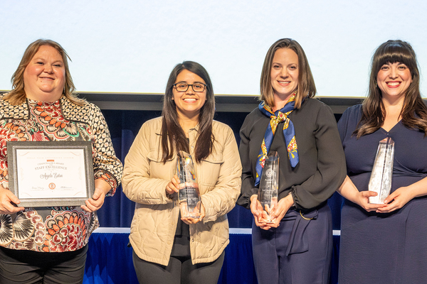 (L-R) Angela Eaton, Ceci Hernandez, Dr. Aubrey Madler, Sonia Ramirez-Munoz (not pictured: Marla Daugherty)