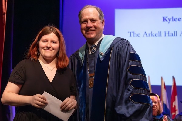 Representation of the achievement named 'Kylee Hosmer Honored by Hartwick College '.