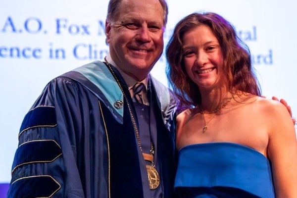 Representation of the achievement named 'Ellie Kalbach Honored by Hartwick College'.