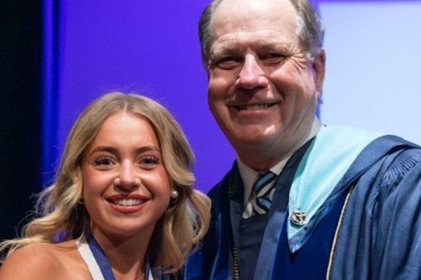 Representation of the achievement named 'Hannah Makuch Honored by Hartwick College'.