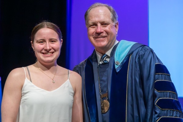 Representation of the achievement named 'Allison Neelands Honored by Hartwick College'.