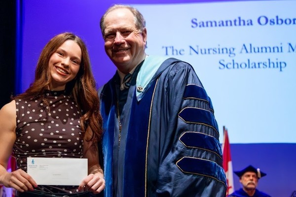 Representation of the achievement named 'Samantha Osborne Honored by Hartwick College'.