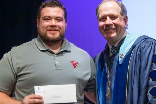Representation of the achievement named 'Michael Pastore Honored by Hartwick College'.