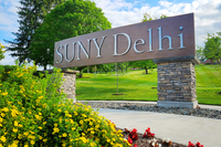 SUNY Delhi entrance sign
