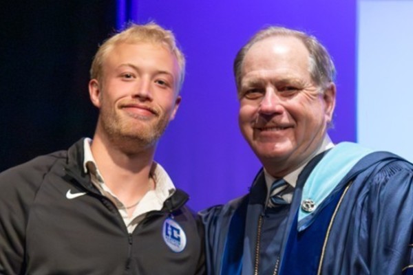 Representation of the achievement named 'Jon Smith Honored by Hartwick College '.