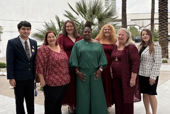 Left to Right: Joshua Spear, Shelly Caringola, Micaela Miley, Kathie Mathis, KaCee Miller, Carol Peppers, and Megan Patel.