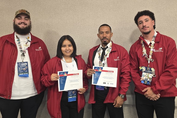 Left to Right: Ethan Fillyaw, Denix Hernandez, Yudiel Duvergel, and Luis Fernandez Gessa.
