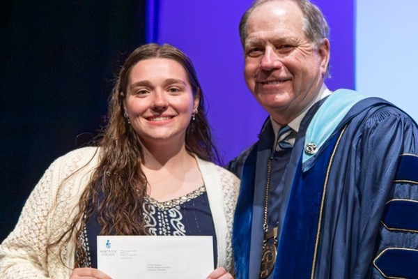 Representation of the achievement named 'Trinity Thornton Honored by Hartwick College'.