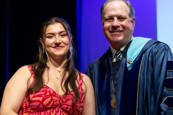 Representation of the achievement named 'Madison Tobon Honored by Hartwick College '.
