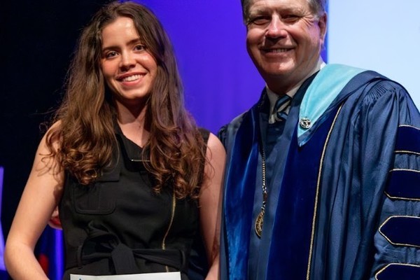 Representation of the achievement named 'Lilianna Van De Water Honored by Hartwick College '.