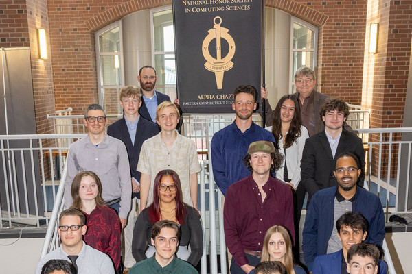 Representation of the achievement named 'Computer science and BIS induct 20 into Upsilon Pi Epsilon honor society '.