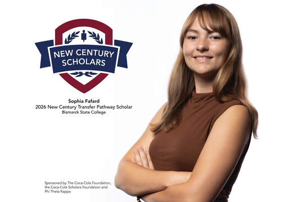 Representation of the achievement named 'Fafard named a 2026 New Century Transfer Scholar'.