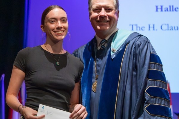 Representation of the achievement named 'Halle Wimette Honored by Hartwick College '.