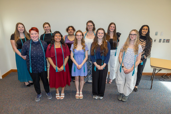 Representation of the achievement named 'Eastern inducts 12 sociology students to Alpha Kappa Delta'.