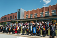 Sherman graduates greet and celebrate in the long-standing tradition – the faculty receiving line – following the June 13, 2026, graduation ceremony.
