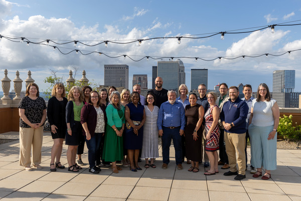 Tish Kalita, executive director of experiential learning and external relations at Manchester University, is front row, fourth from the left.