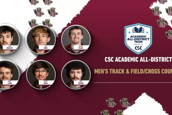 Representation of the achievement named 'Kutztown Places Six on 2026 CSC Academic All-District Men's Track and Field/Cross Country Team'.