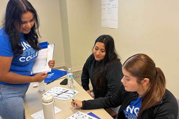 Representation of the achievement named 'Steps to College alums give back to UNG summer program'.
