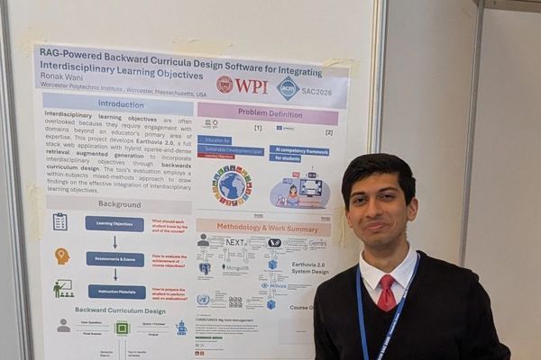 Representation of the achievement named 'WPI Student Presents Research at the 41st ACM SIGAPP Symposium on Applied Computing (SAC 2026) in Thessaloniki, Greece'.
